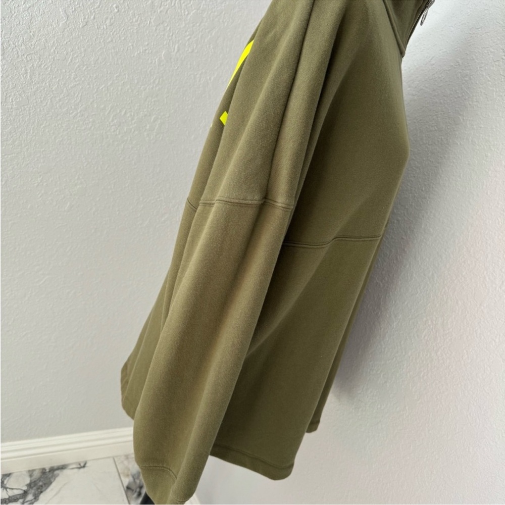 Pink Olive Green Half-Zip Pullover - image 7